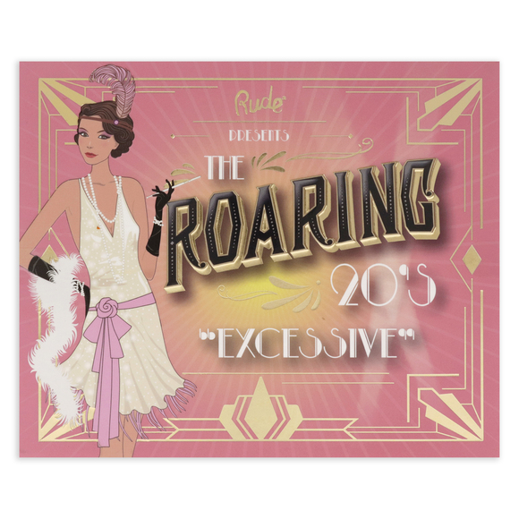The Roaring 20s Eyeshadow Palette - Excessive by Rude Cosmetics 0.84 oz - Picture 4 of 5